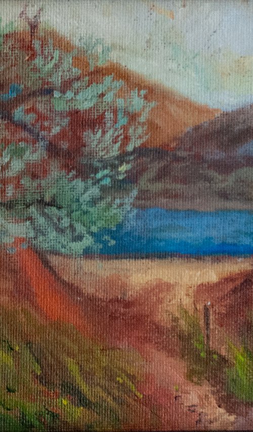 Small landscape study II (Framed) by Nikola Ivanovic