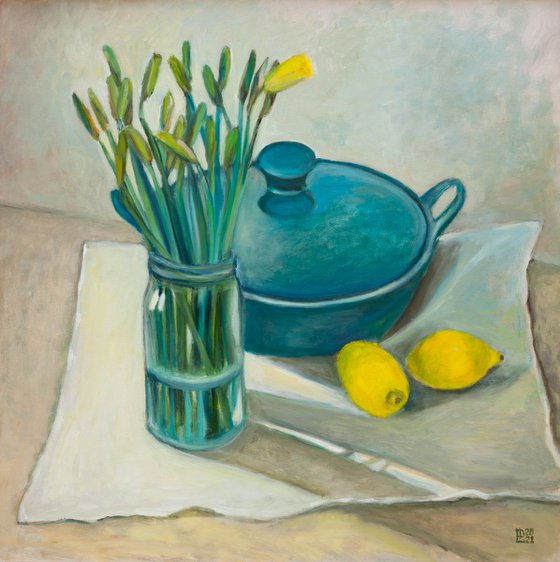 Still Life With Lemons FRAMED