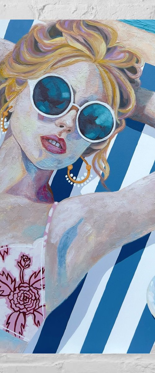 “POOL, COFFEE AND PEACE” by Lisbeth Ascanio