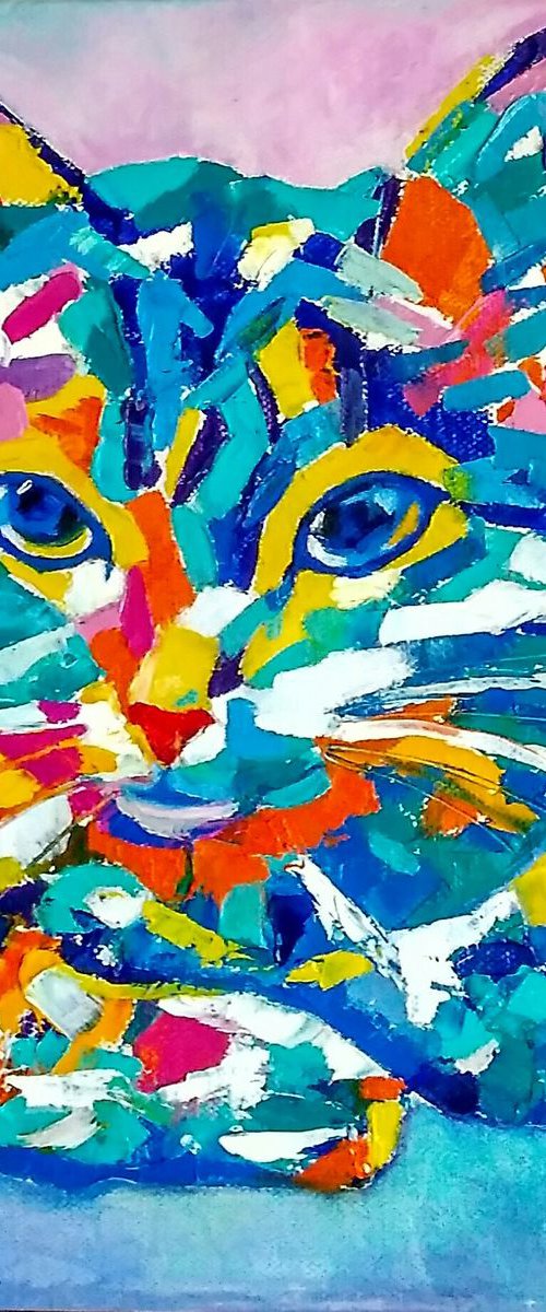 Kitty Mosaic by Yulia Berseneva