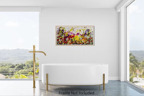 Wildlight Meadow; Abstract Floral Landscape