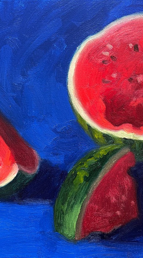 Still Life with watermelon by Elina Arbidane