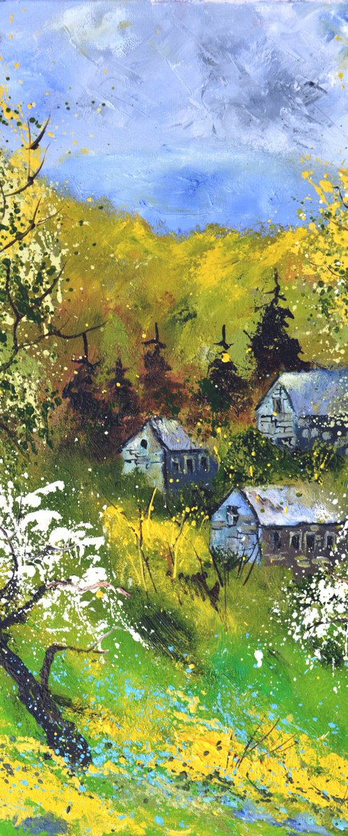 Village in spring by Pol Henry Ledent