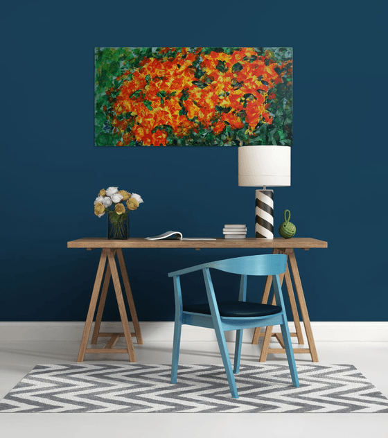 Late Roses in Autumn /  ORIGINAL PAINTING