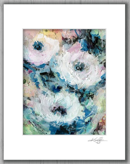 Floral Delight 53 - Textured Floral Abstract Painting by Kathy Morton Stanion by Kathy Morton Stanion