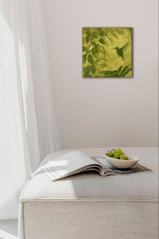 Stay a Little Longer - Green Hummingbird