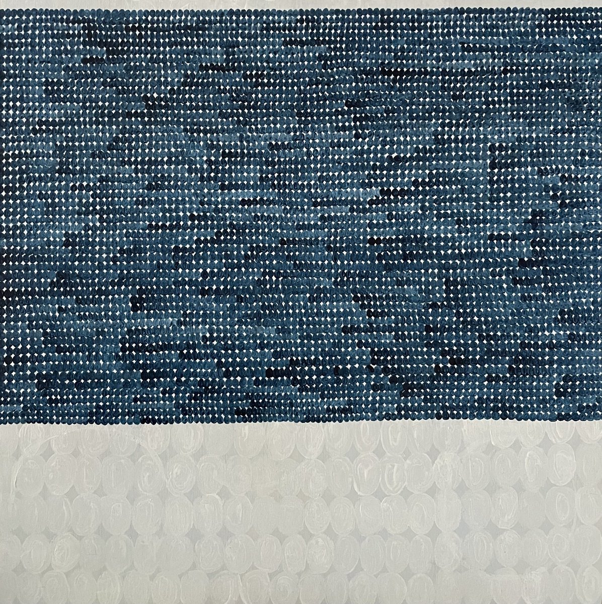 Abstract Oil Painting By Flora Butler, 12 X 12, The Nights Grew Cool, Original Artwork