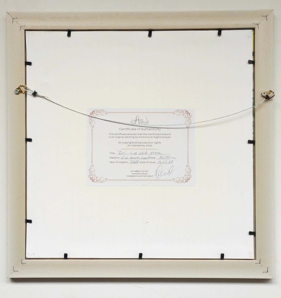 Girl in a white dress