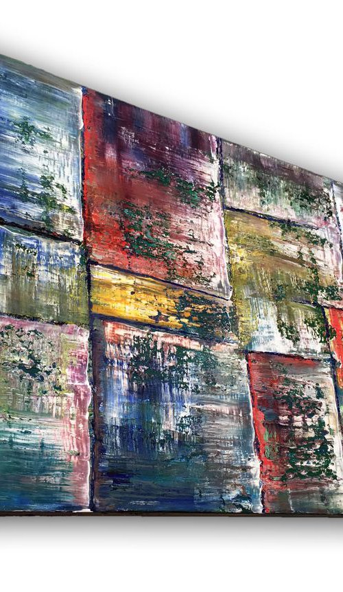 "Thaw Me Out" - FREE SHIPPING to the USA - Original PMS Abstract Oil Painting On Canvas by Preston M. Smith (PMS)