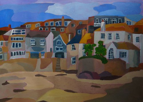 Harbour corner, St Ives by Tim Treagust