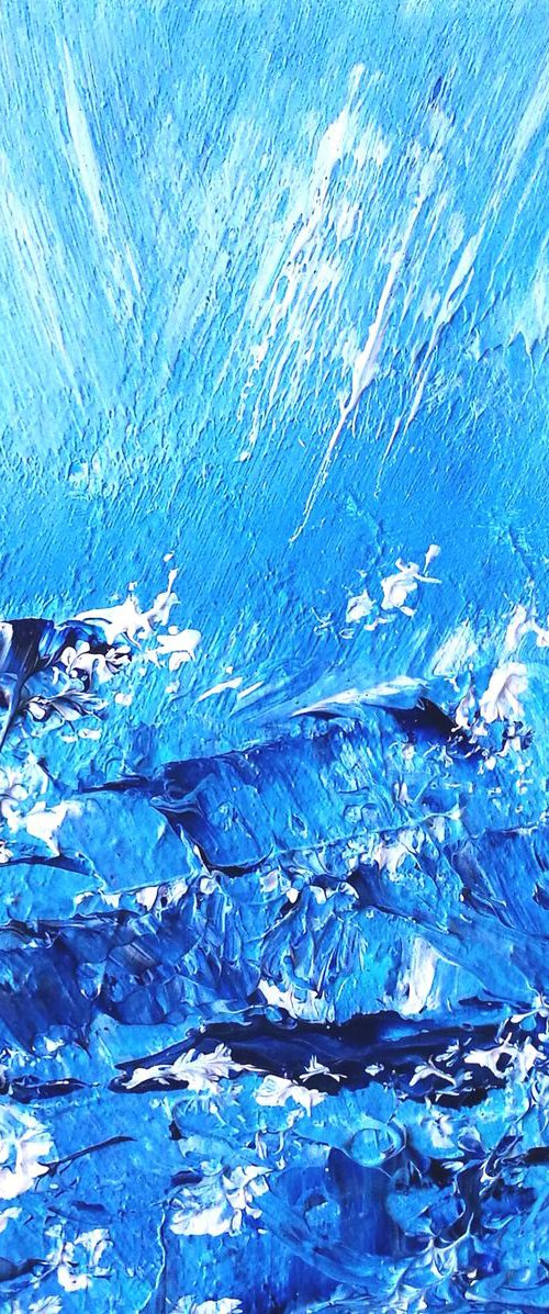 Choppy, seascape, small, gorgeous by Mel Graham