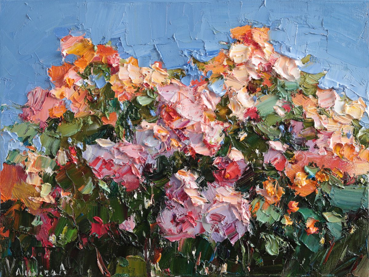 Roses in Bloom by Anastasiia Valiulina