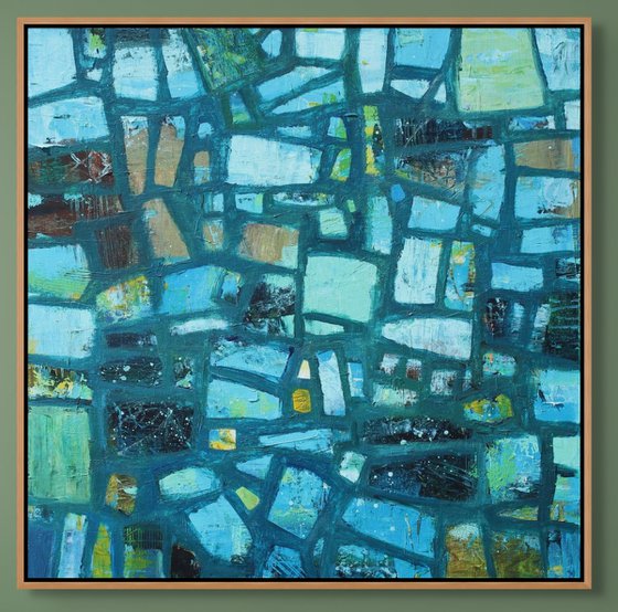 Abstract in Midnight Blue