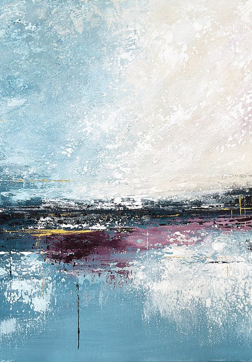 Where Daylight Meets Water- Blue pink by Tatiana Malinovscaia