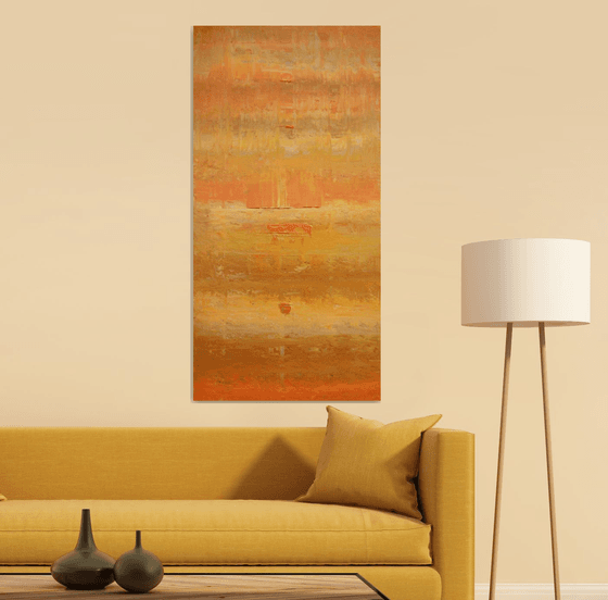 Abstract Gold Orange Ochre Concept