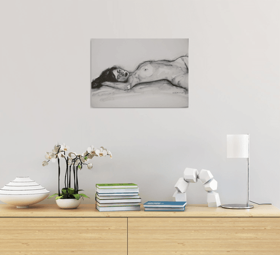 Reclining female nude