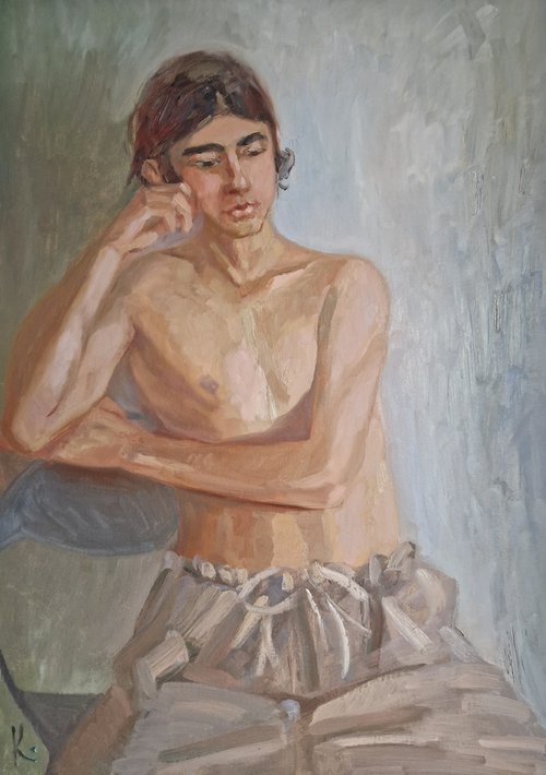 Portrait oil "Gregory" by Olena Kolotova