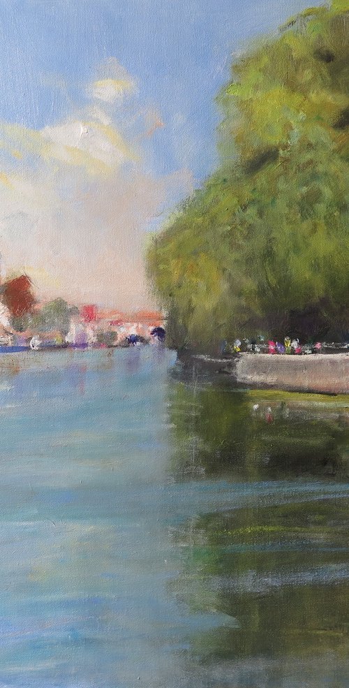 Blue Bridge, York by Malcolm Ludvigsen