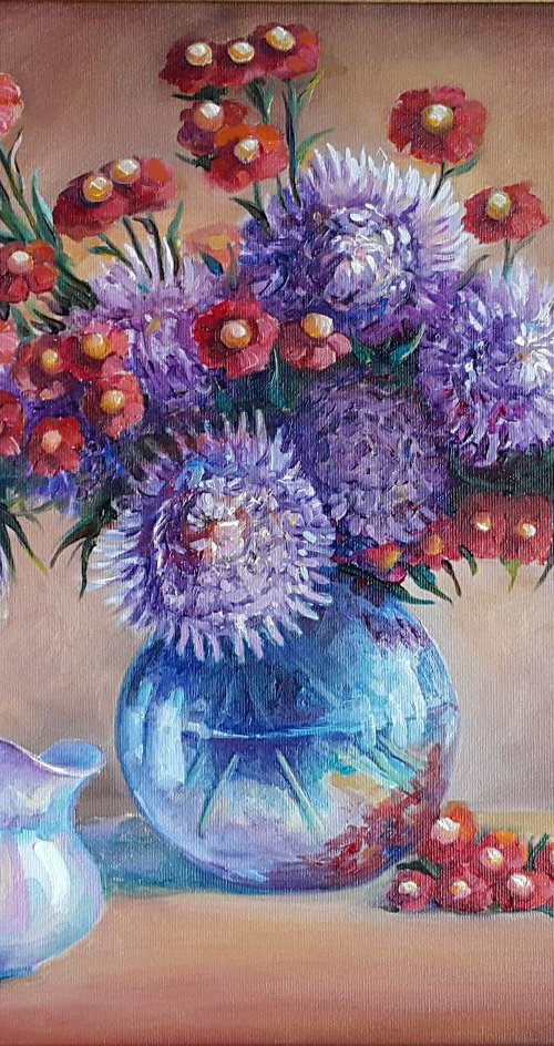 Аsters by Mary Voloshyna