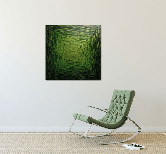 Large verdant square gradient