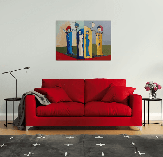 Abstract - Theater(80x110cm, oil painting)