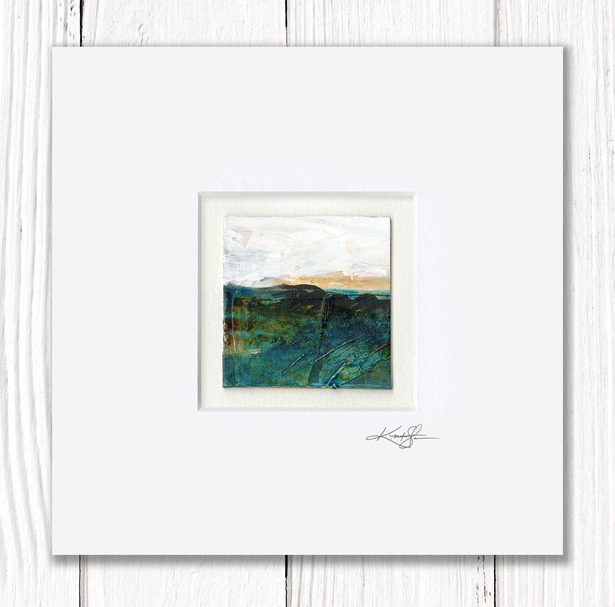 Mystical Land 320 - Textural Landscape Painting by Kathy Morton Stanion by Kathy Morton Stanion