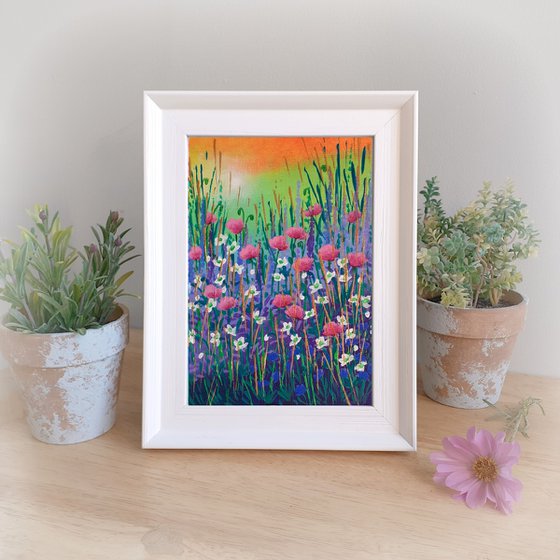 Framed Garden with Oriental Poppies