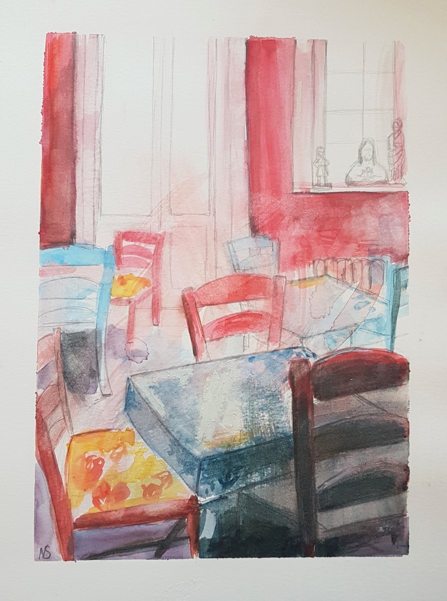 Cafe Interior by Nina Shilling