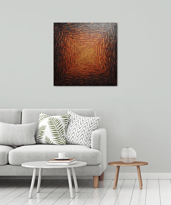 Large brasillant square gradient