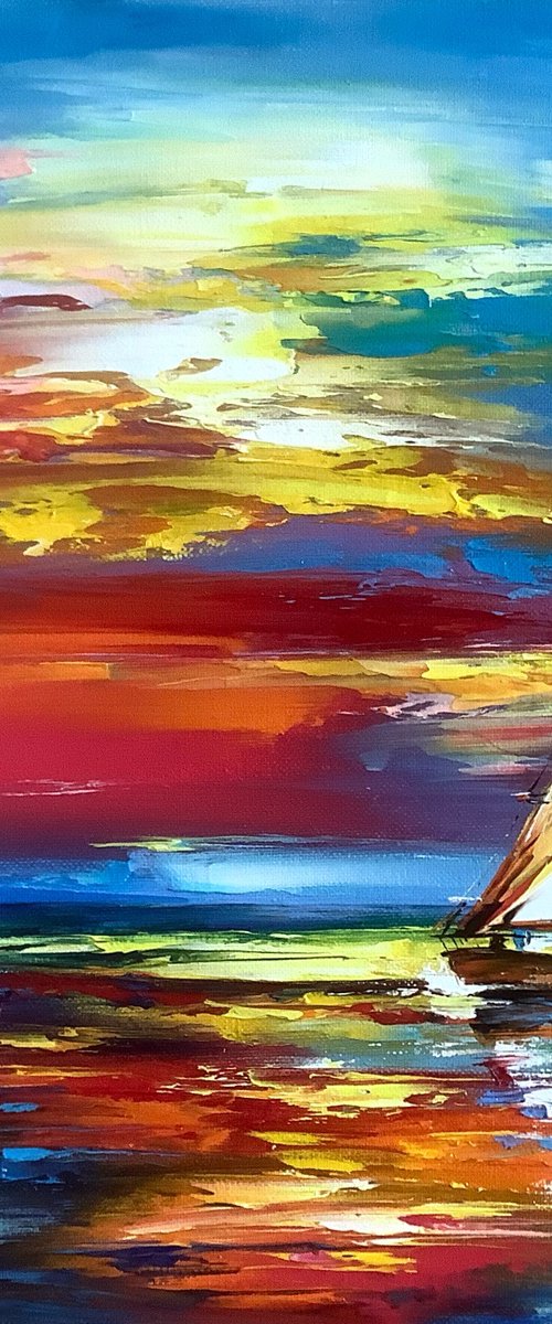 White sail by Olena Romanenko