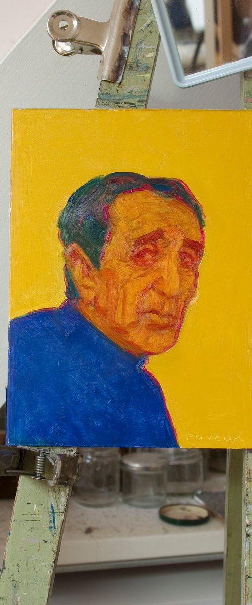 pop blue portrait: aznavour by Olivier Payeur