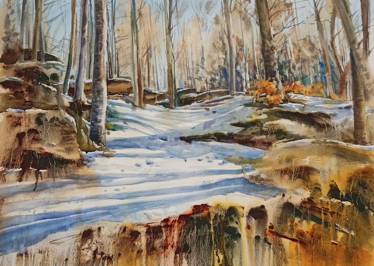 Thaw in the Forest by Olga Drozdova