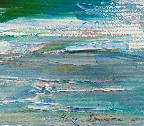 Admiring the evening sea