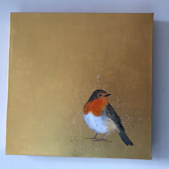 Robin Redbreast ~ on Gold