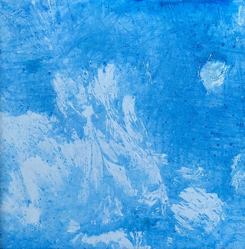 Blue abstract painting 2205202008 by Natalya Burgos