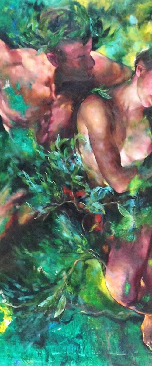 "Variations on the myth #5 Apollo and Daphne" by Olga Tsarkova by Olga Tsarkova