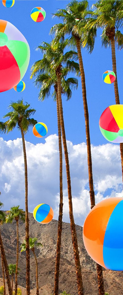 SUNNY AND BEACH BALLS Palm Springs CA by William Dey