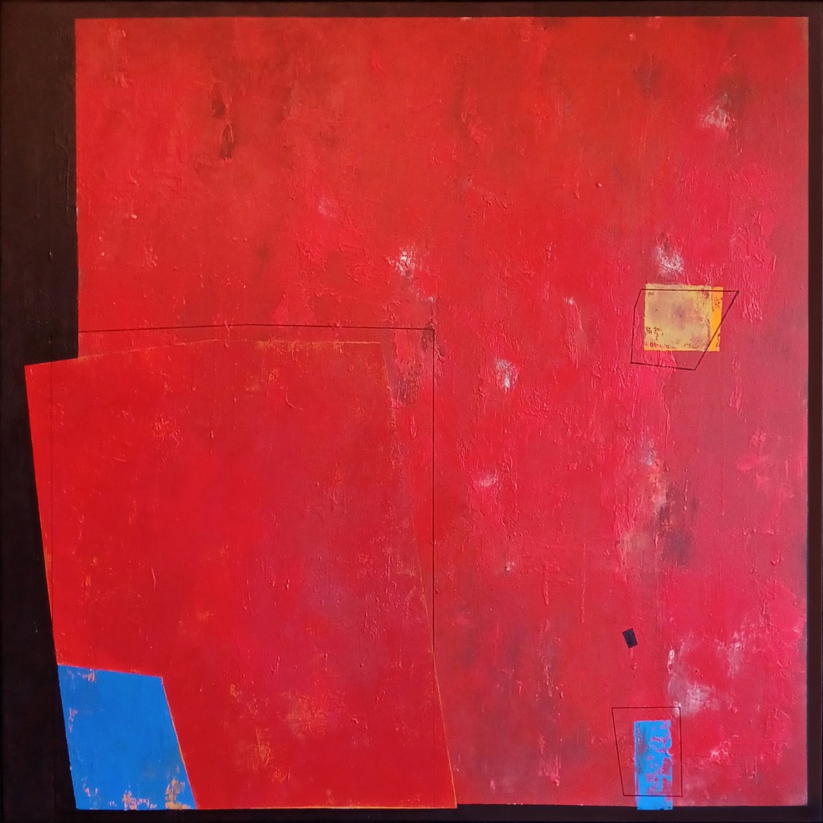 Red composition II by Luis Medina