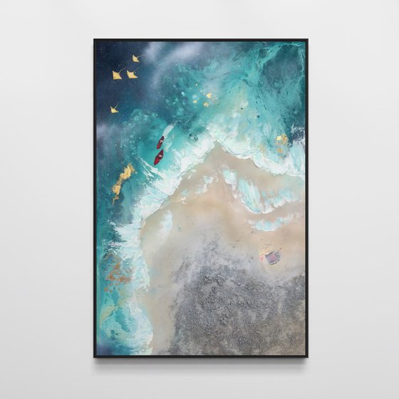 Whitsundays Teal 1 90x60