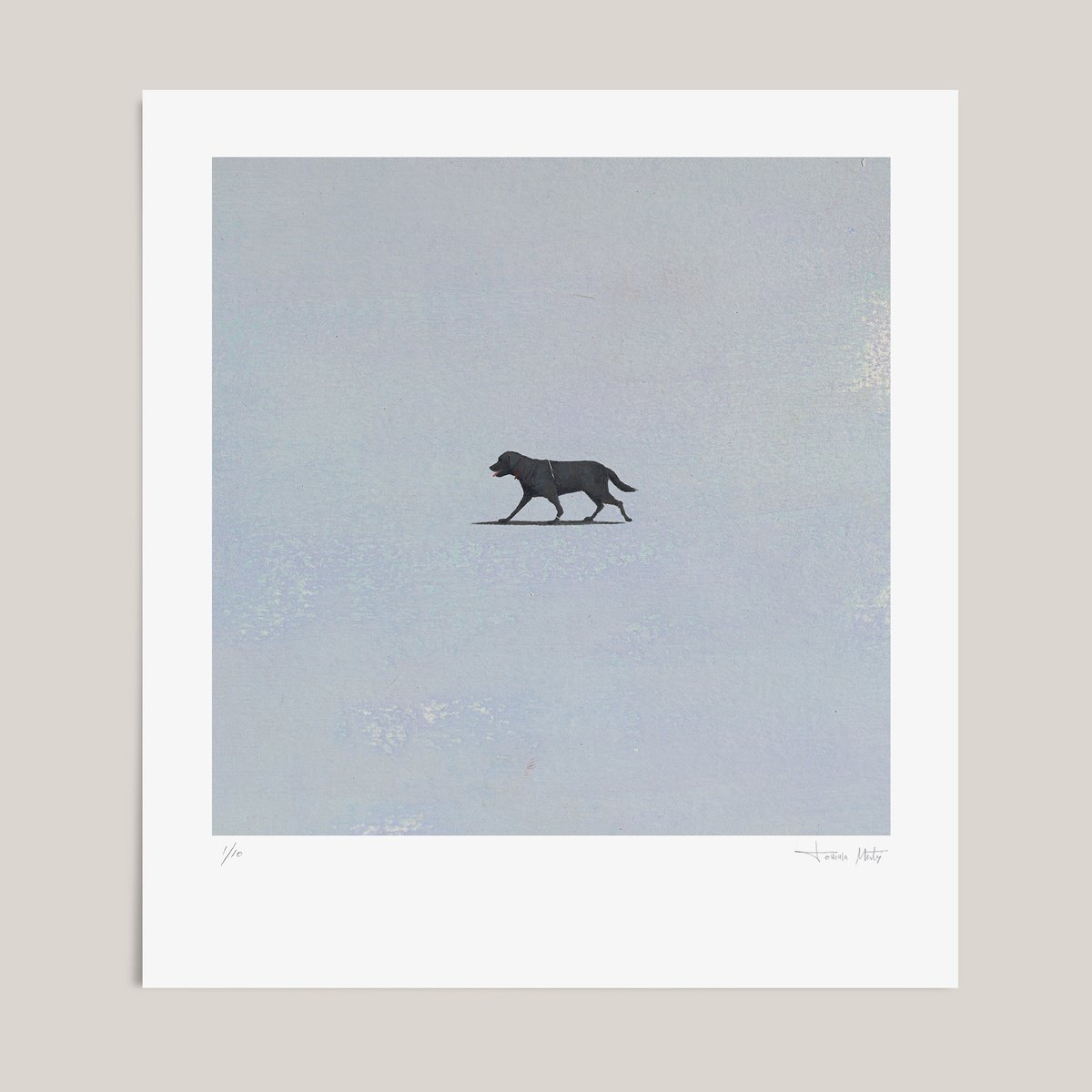 Expressive Portrait Giclee Print By Tomasa Martin, 22 X 24", Dog I, Original Artwork