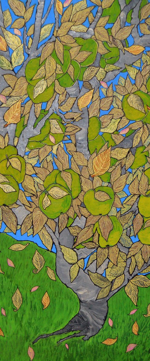 Green Apples by Anna  Styrc
