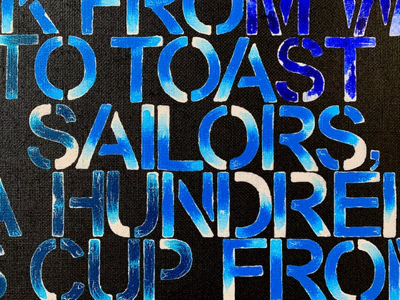 Love the sea No. 4222 typography ocean sailing