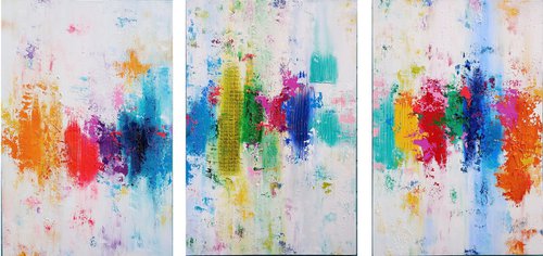 Let your light shine Triptych by Susan Wooler