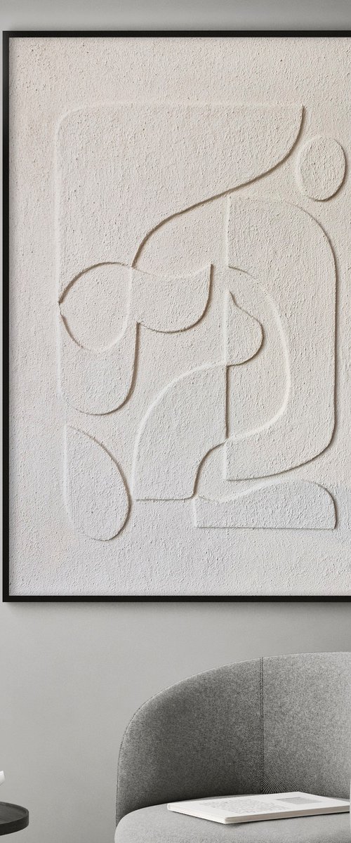 "Rye 4" High textured abstract art by Marine