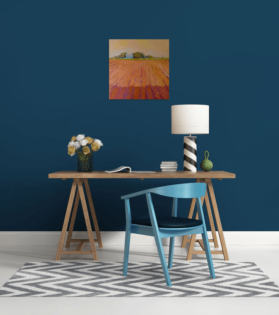 Midwest. Farmland in Evening