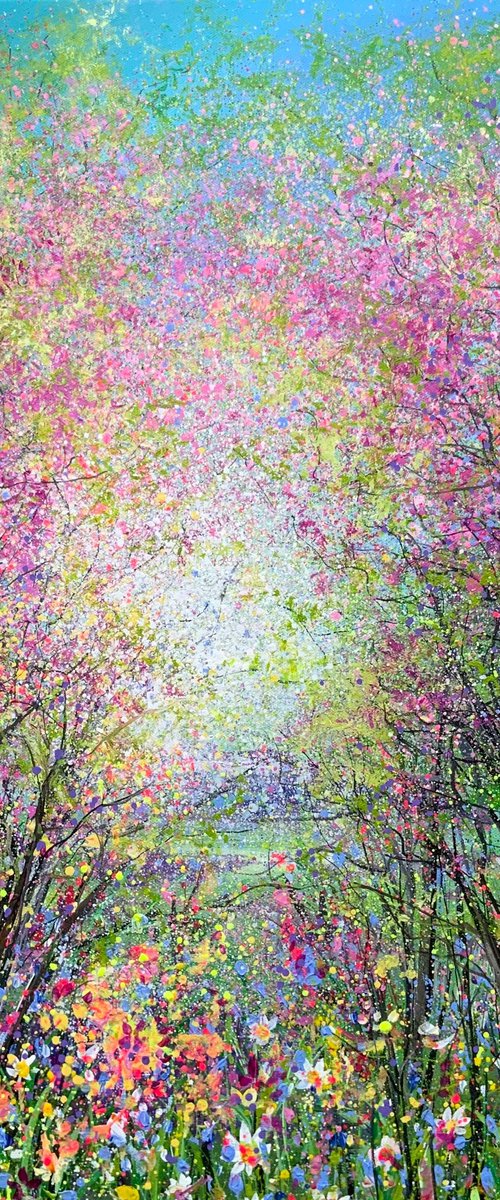 Cherry Blossom Woodland by Jan Rogers