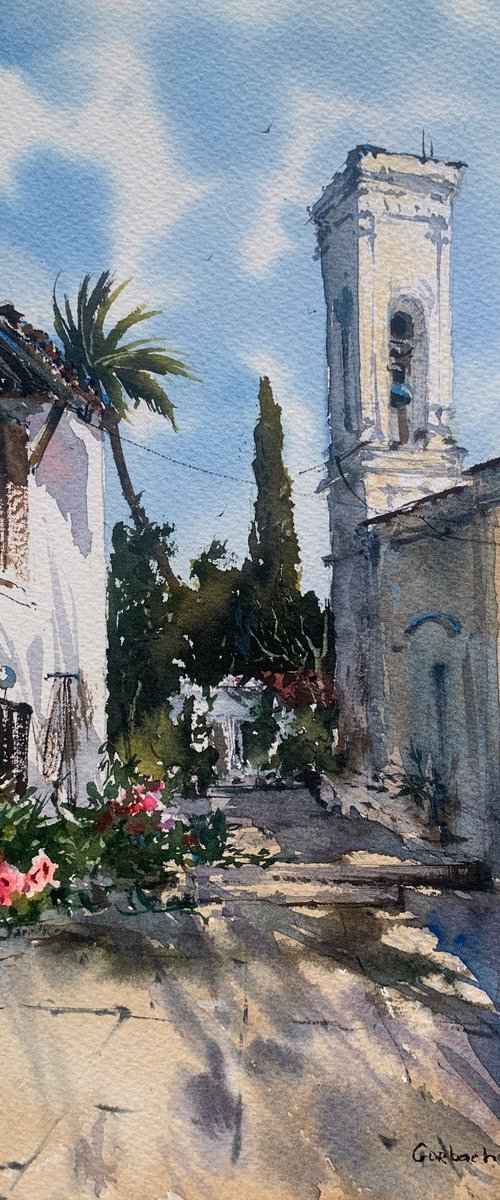 English village Cyprus #5 by Eugenia Gorbacheva