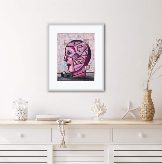 Man in a cube