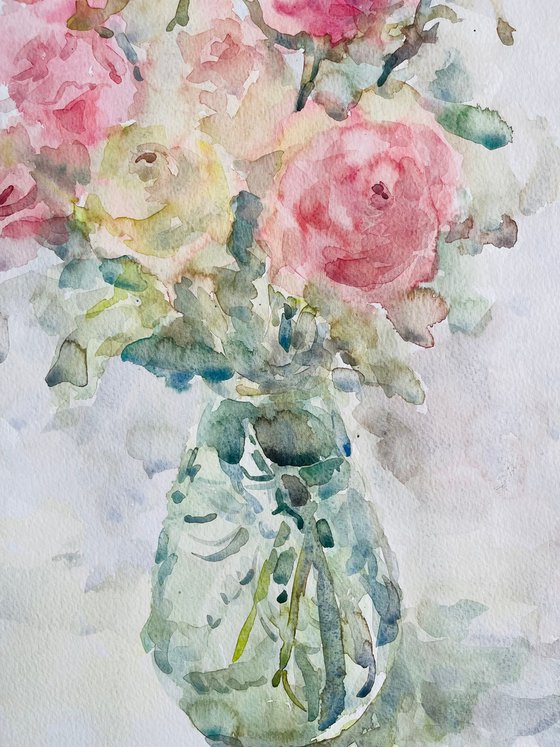 Roses 19,7x25,6 in