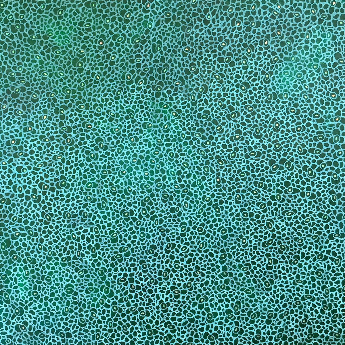 Organic Abstract Painting By Jennifer Bell, 40 X 40, Variegated 21, Original Artwork